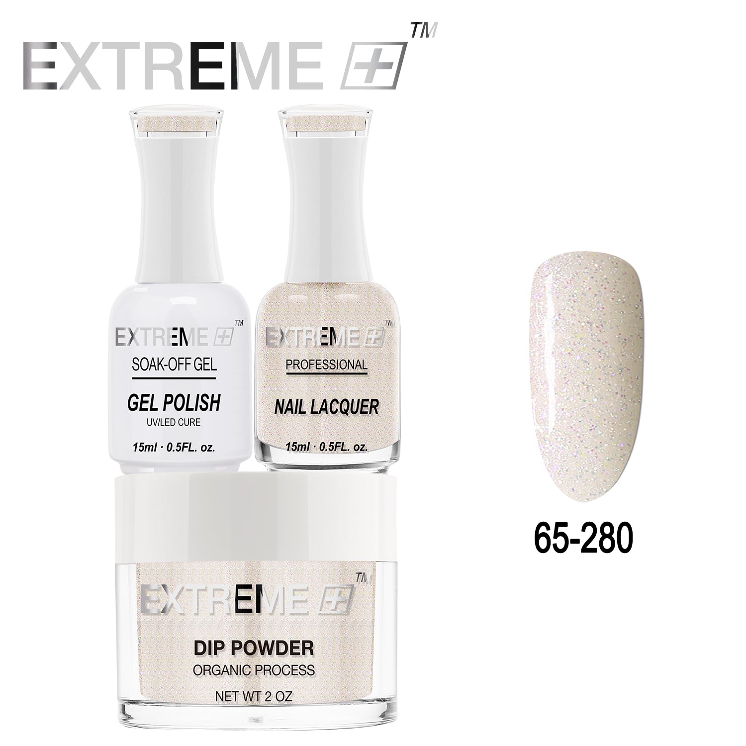 EXTREME+ All-in-One 3-in-1 Combo Set - Dip Powder, Gel Polish, and Nail Lacquer #065