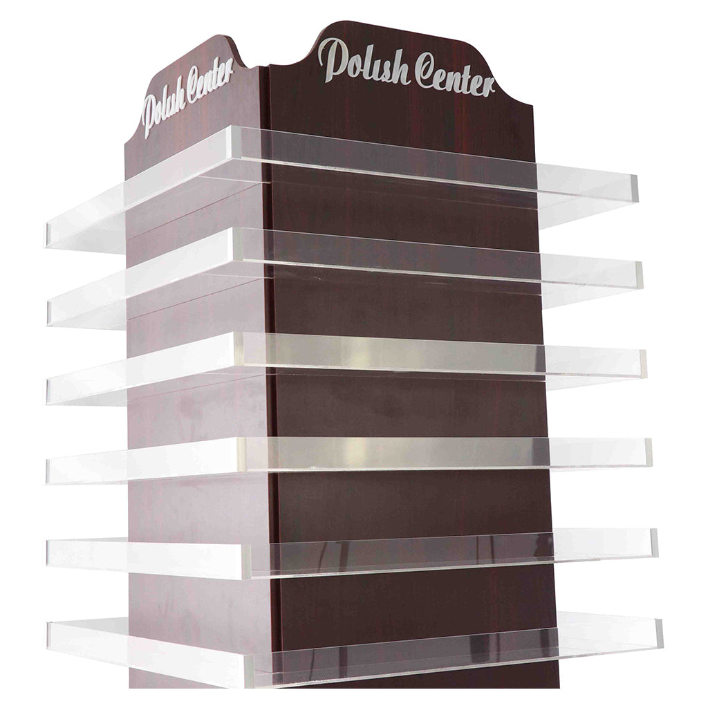 Powder & Polish Display Stand - 600 - Cherry Wood