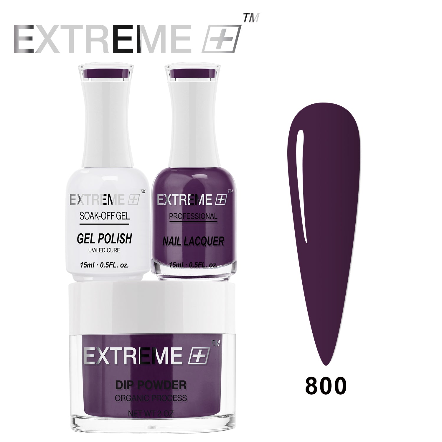 EXTREME+ 3 in 1 Combo Set - Gel, Lacquer, & Dip - #800