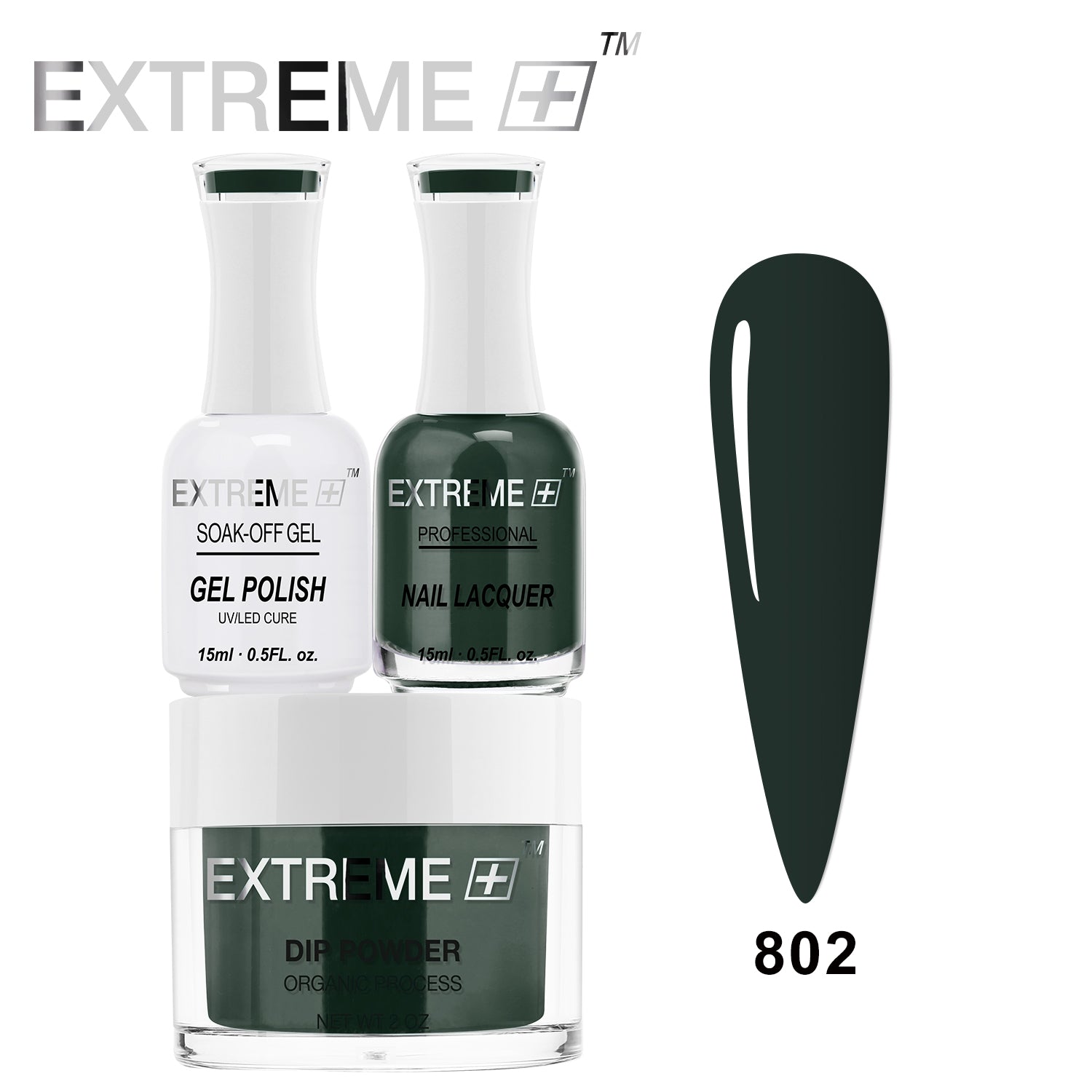 EXTREME+ 3 in 1 Combo Set - Gel, Lacquer, & Dip - #802