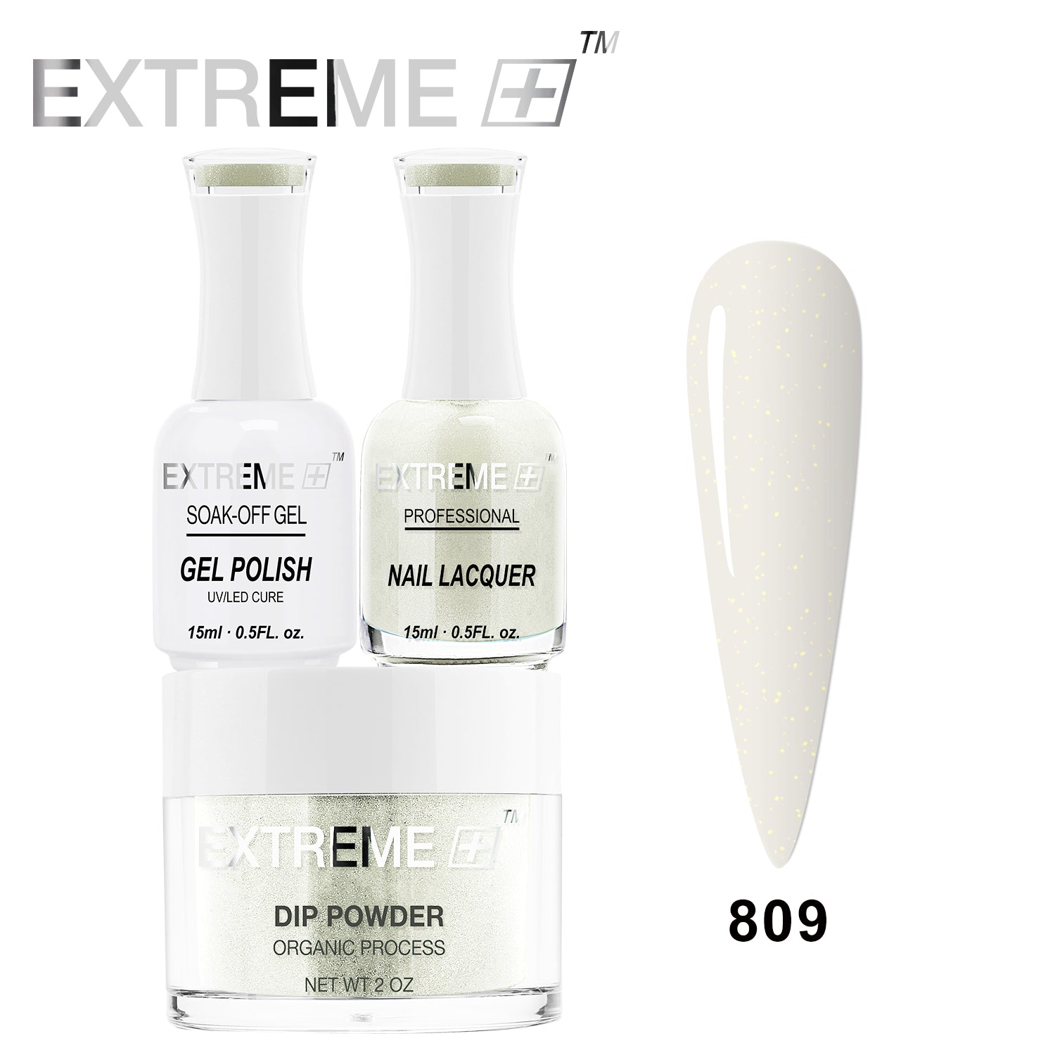 EXTREME+ 3 in 1 Combo Set - Gel, Lacquer, & Dip - #809