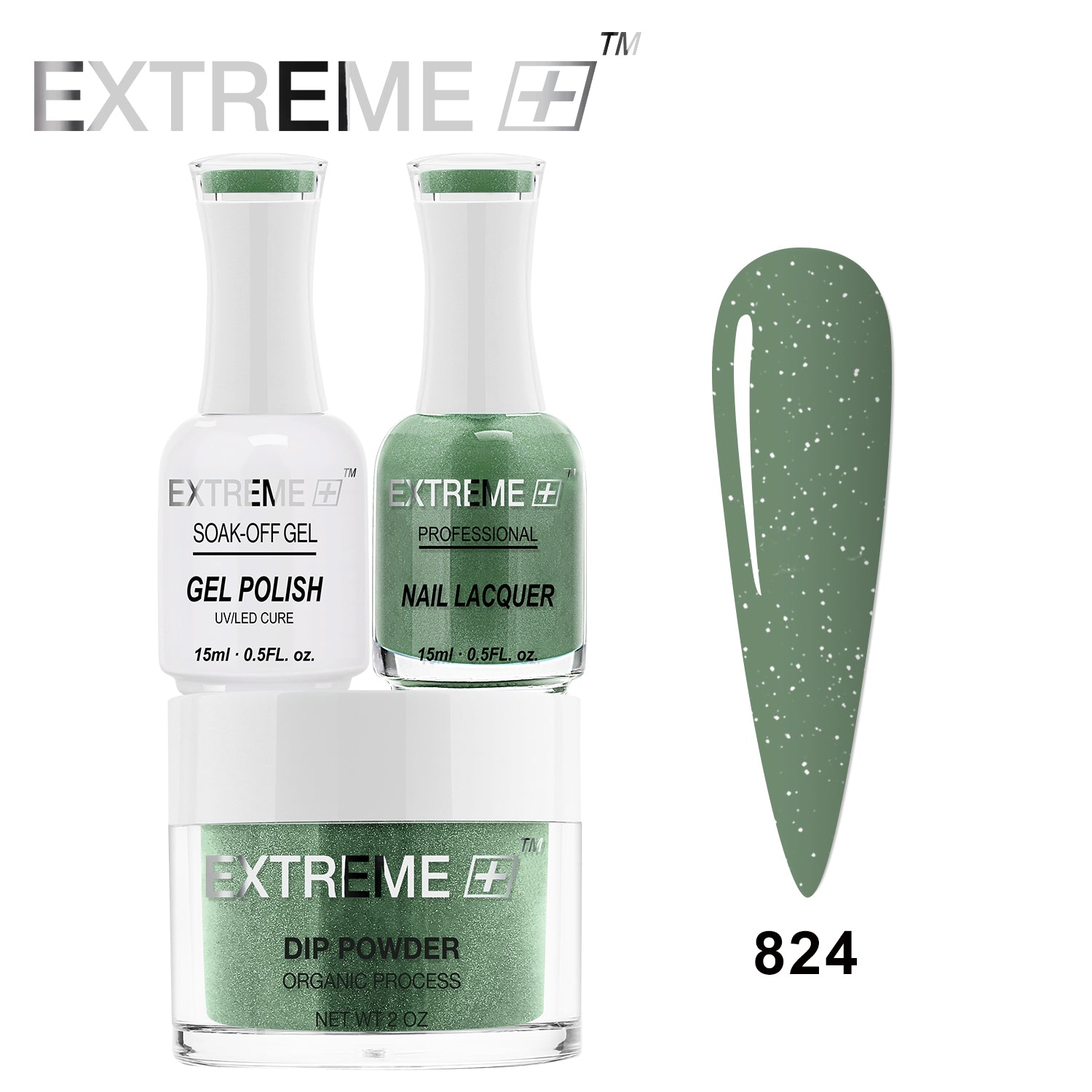 EXTREME+ 3 in 1 Combo Set - Gel, Lacquer, & Dip - #824