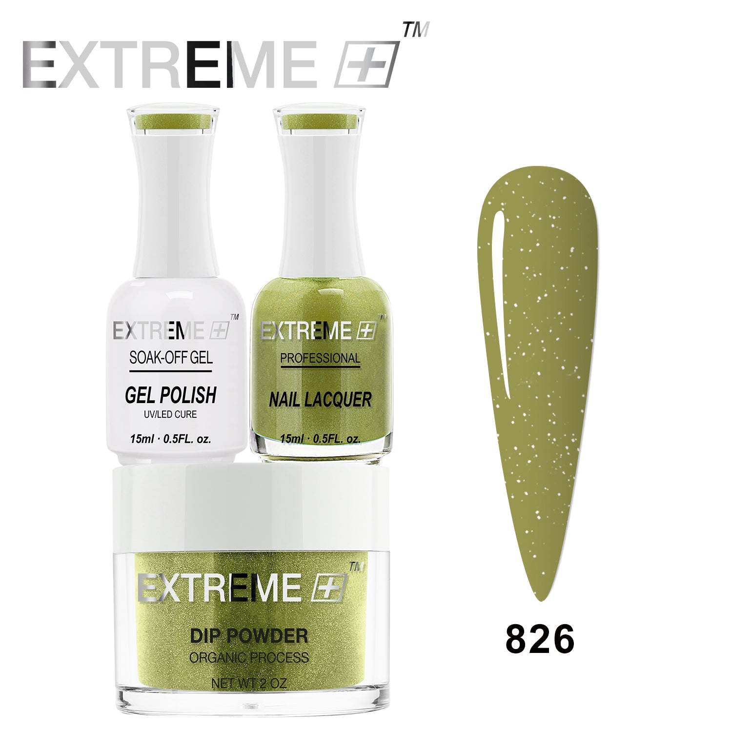 EXTREME+ 3 in 1 Combo Set - Gel, Lacquer, & Dip - #826