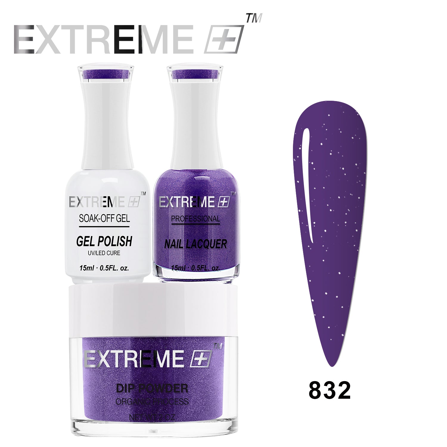 Bộ Combo EXTREME+ 3 trong 1 - Gel, Sơn mài &amp; Nhúng - #832