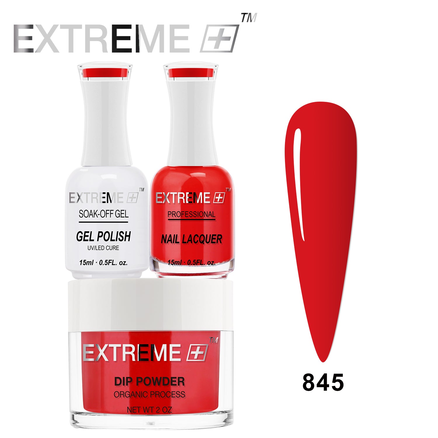 EXTREME+ 3 in 1 Combo Set - Gel, Lacquer, & Dip - #845