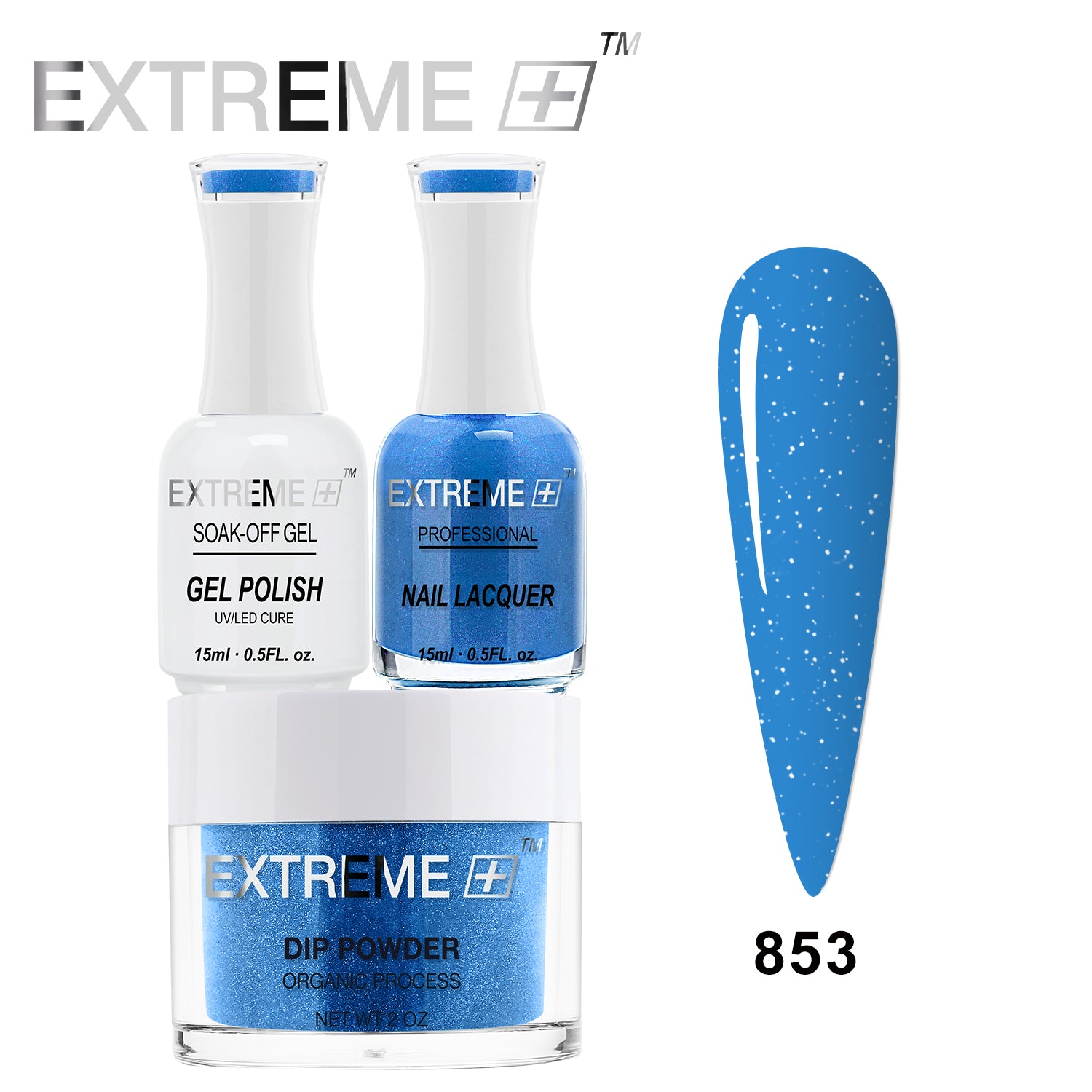 EXTREME+ 3 in 1 Combo Set - Gel, Lacquer, & Dip - #853