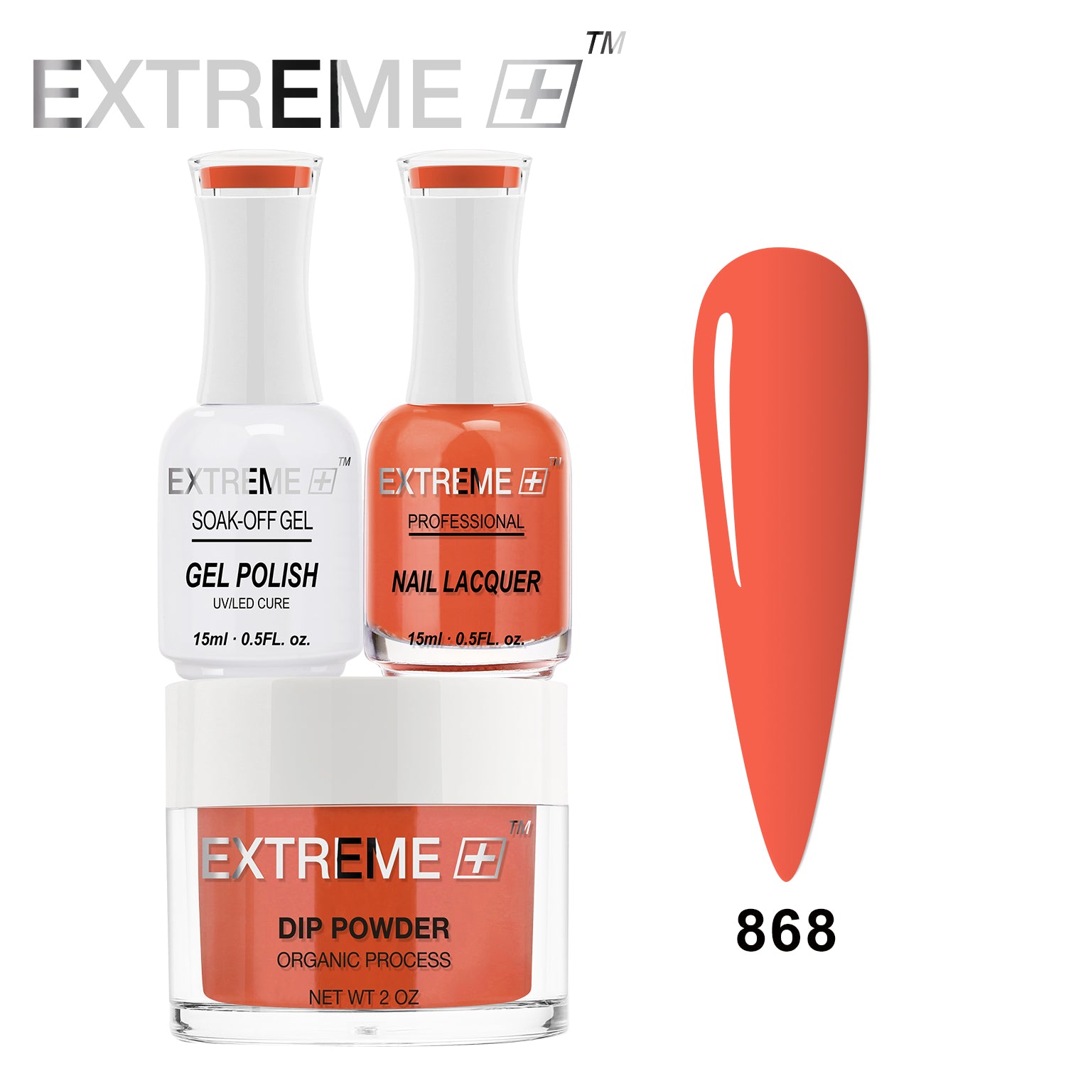 EXTREME+ 3 in 1 Combo Set - Gel, Lacquer, & Dip - #868