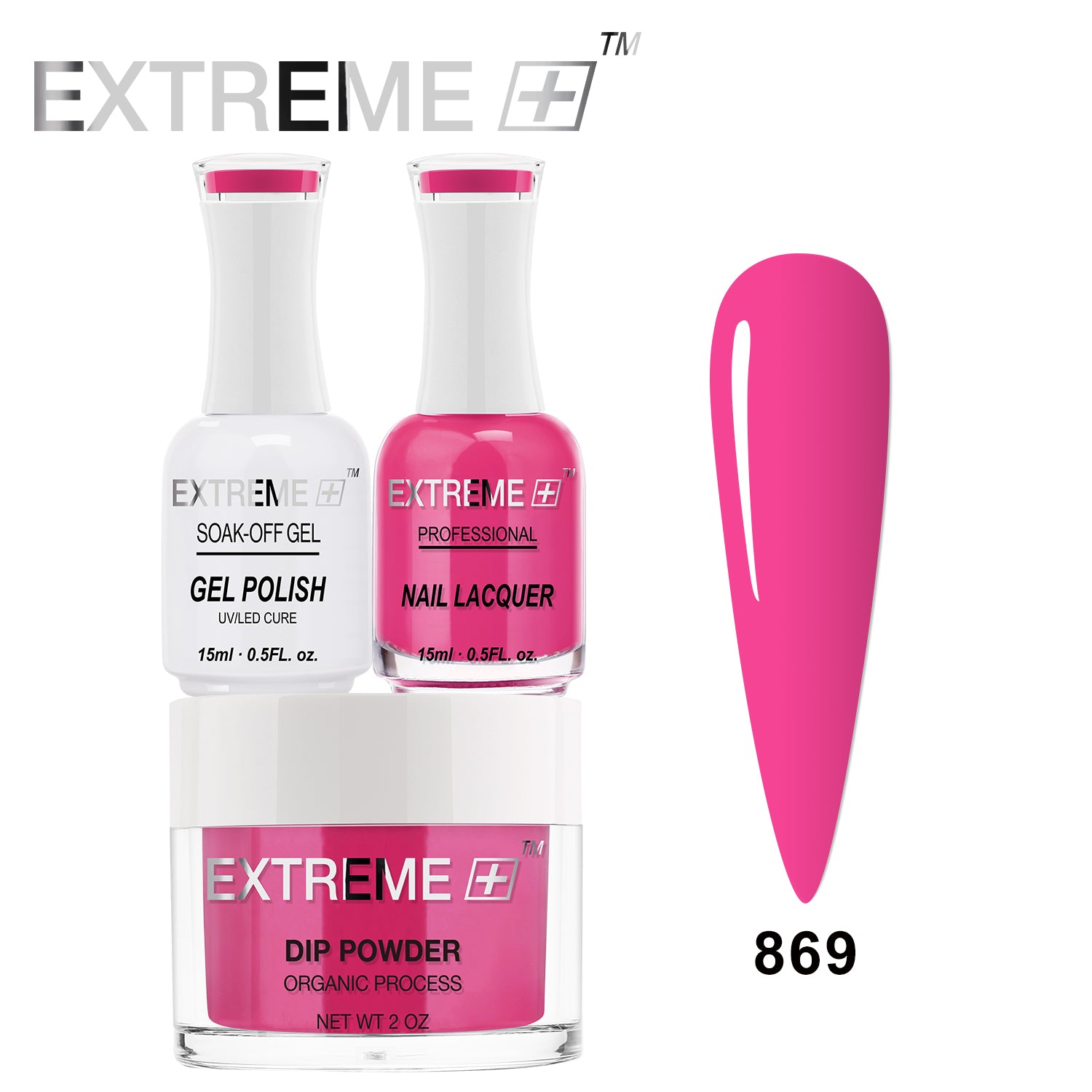 EXTREME+ 3 in 1 Combo Set - Gel, Lacquer, & Dip - #869