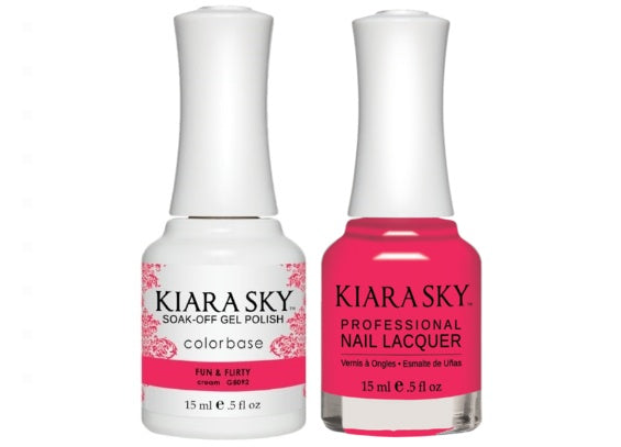 Kiara Sky All-In-One GEL + MATCHING LACQUER (DUO) - 5092 FUN & FLIRTY