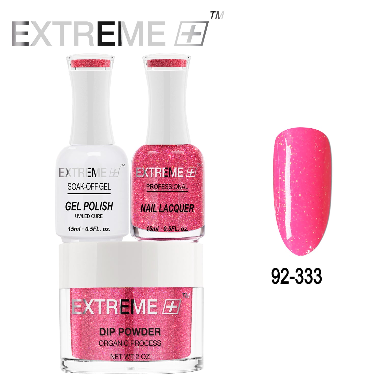 EXTREME+ All-in-One 3-in-1 Combo Set - Dip Powder, Gel Polish, and Nail Lacquer #092