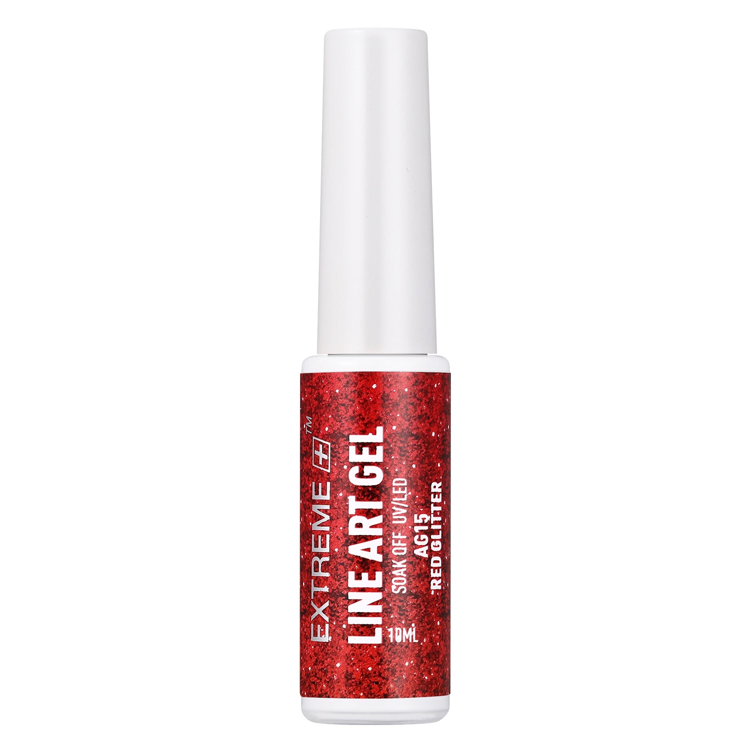 EXTREME+ Line Art Gel Polish - AG15 Red Glitter