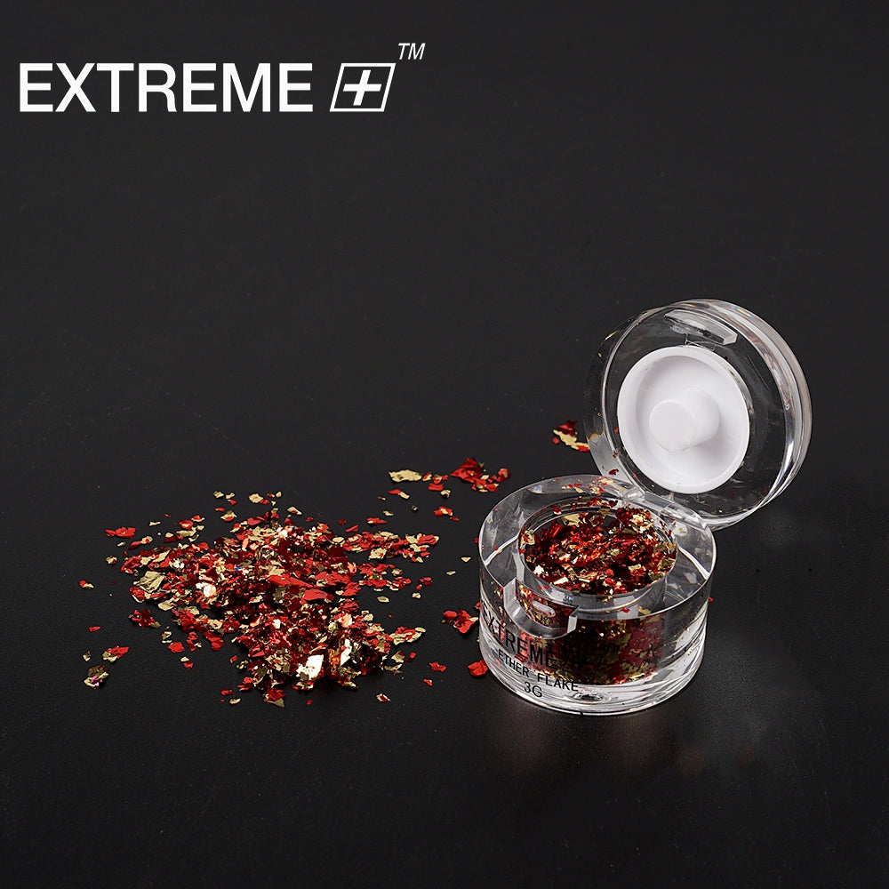 EXTREME+ Aluminum Nail Flakes Set / 6 colors