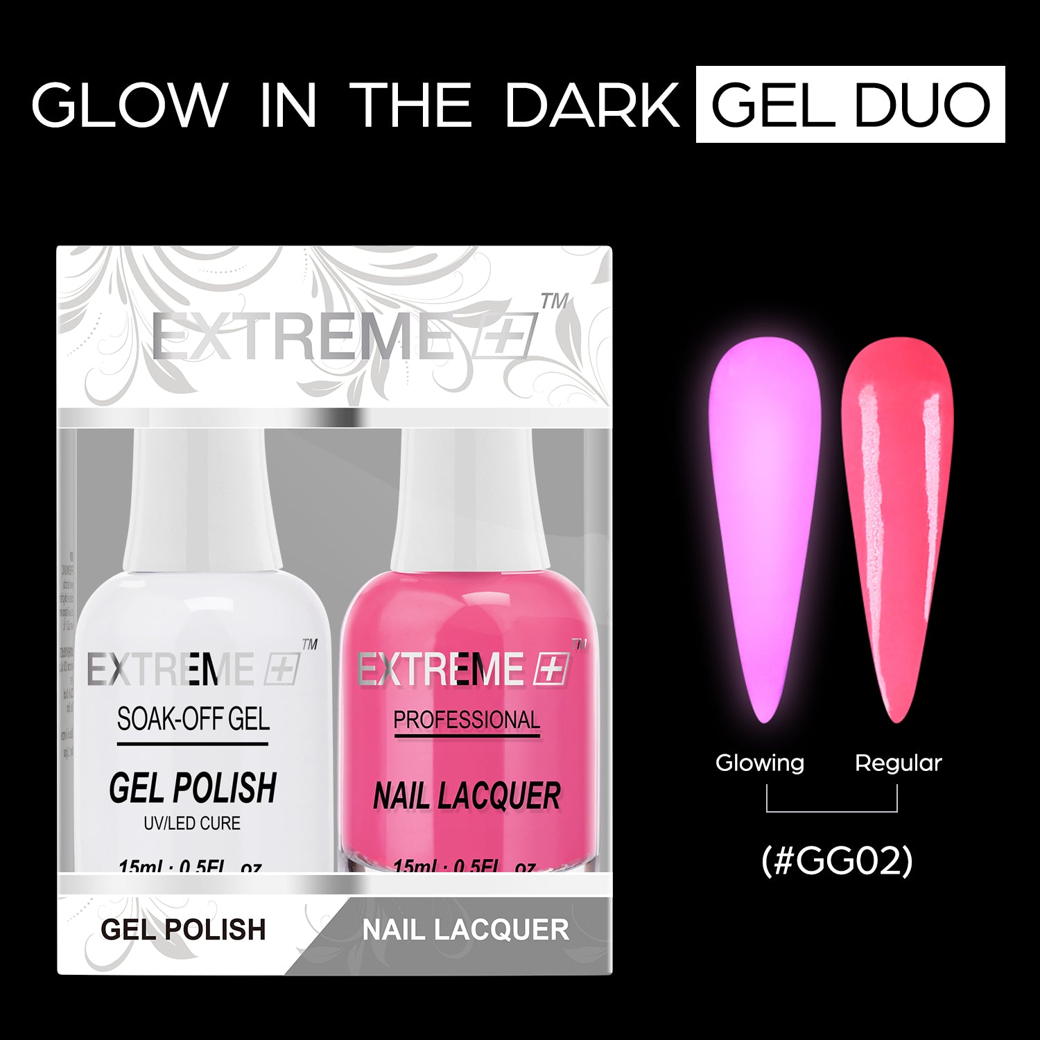 EXTREME+ Glow in the Dark Gel Matching Lacquer - #002