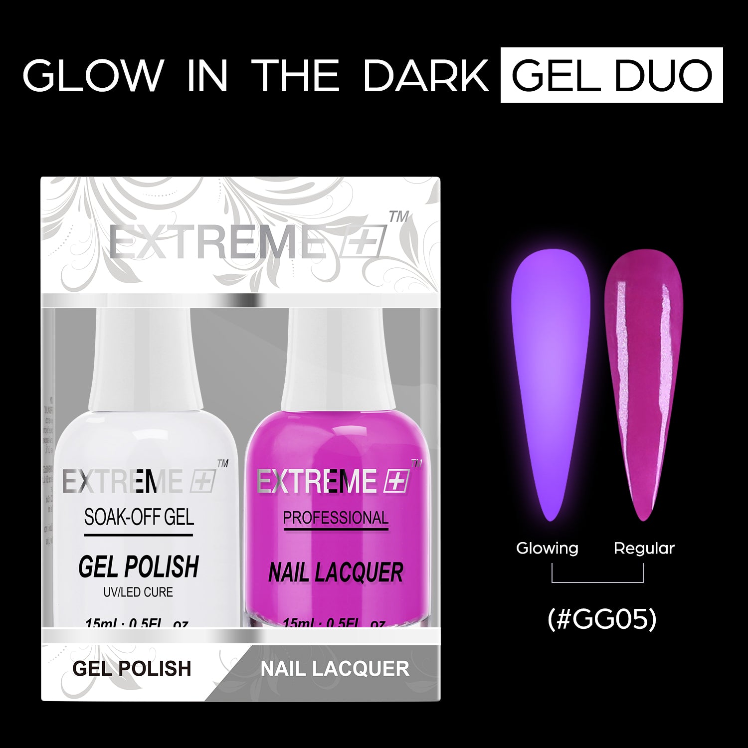 EXTREME+ Glow in the Dark Gel Matching Lacquer - #005