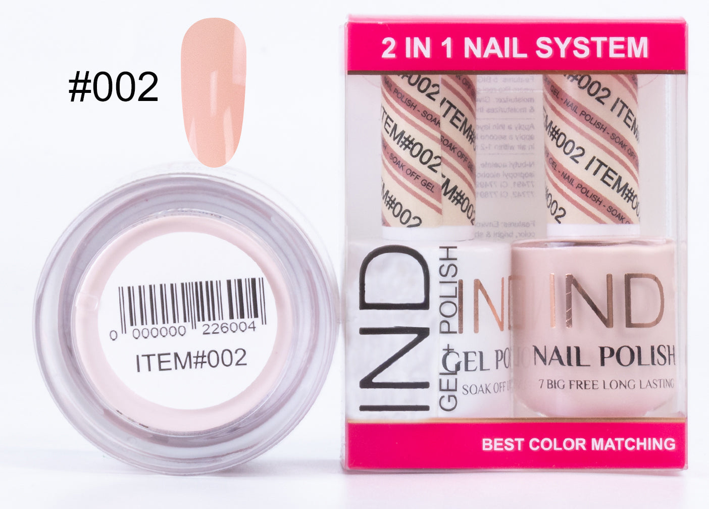 Combo IND 3 IN 1 Gel + Sơn mài + Phấn phủ - #02