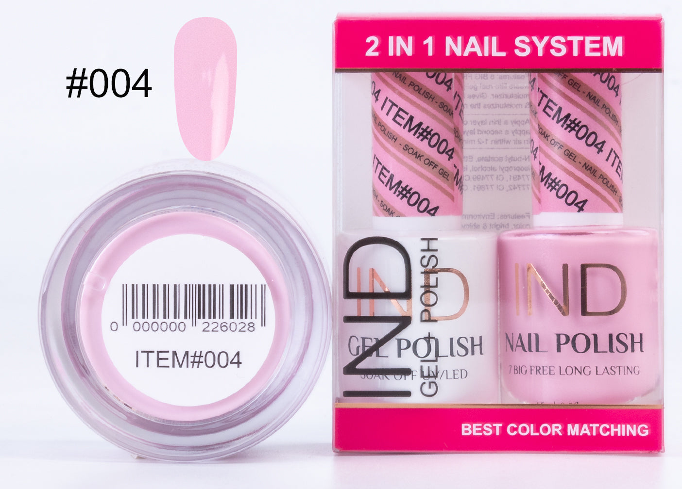 Combo IND 3 TRONG 1 Gel + Sơn mài + Phấn phủ - #04