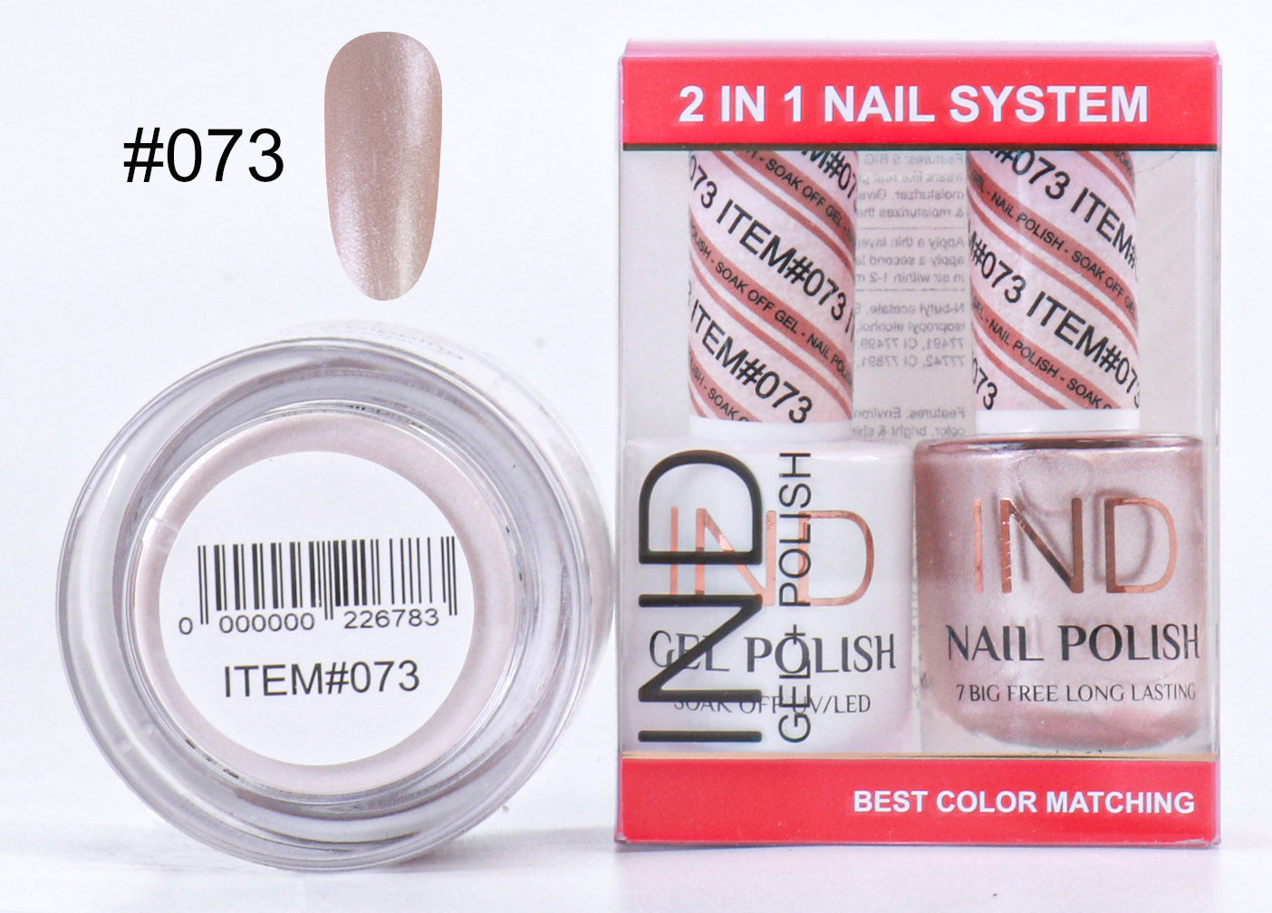 Combo IND 3 TRONG 1 Gel + Sơn mài + Phấn phủ - #73