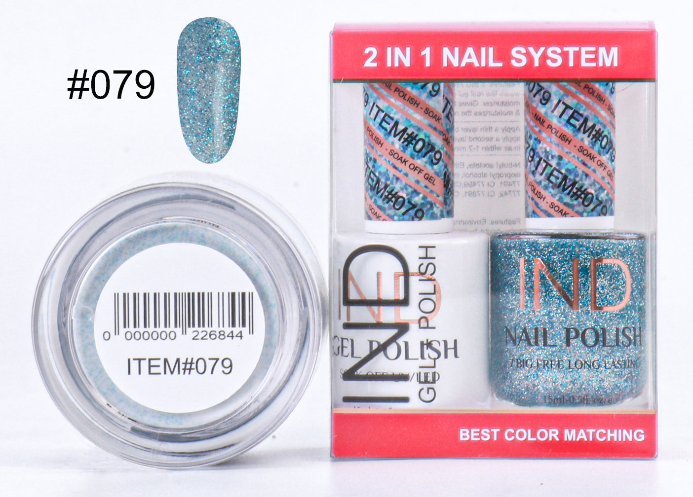 Combo IND 3 TRONG 1 Gel + Sơn mài + Phấn phủ - #79