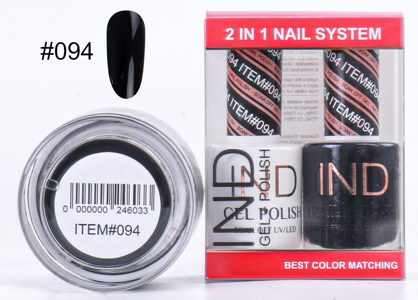 Combo IND 3 TRONG 1 Gel + Sơn mài + Phấn phủ - #94