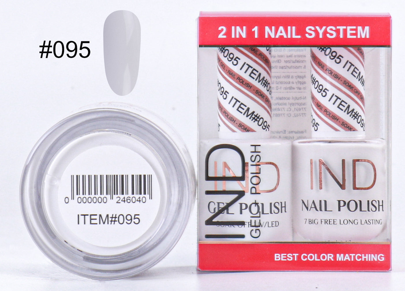 Combo IND 3 TRONG 1 Gel + Sơn mài + Phấn phủ - #95