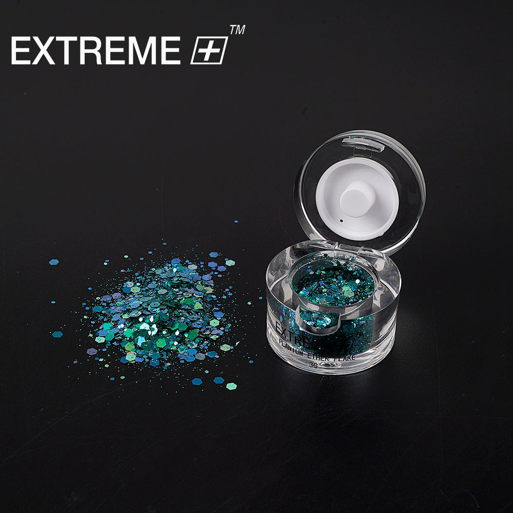 EXTREME+ Chameleon Hexagon Nail Flakes Set / 6 colors