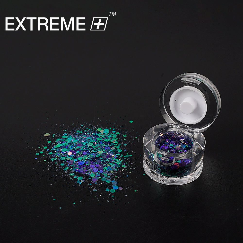 EXTREME+ Chameleon Hexagon Nail Flakes Set / 6 colors