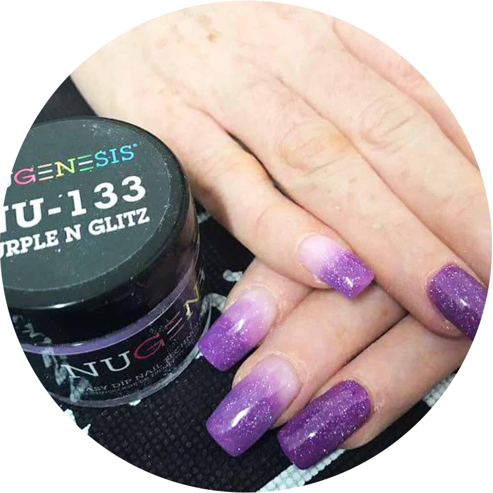 Nugenesis Dipping - NU 133 Purple N Glitz