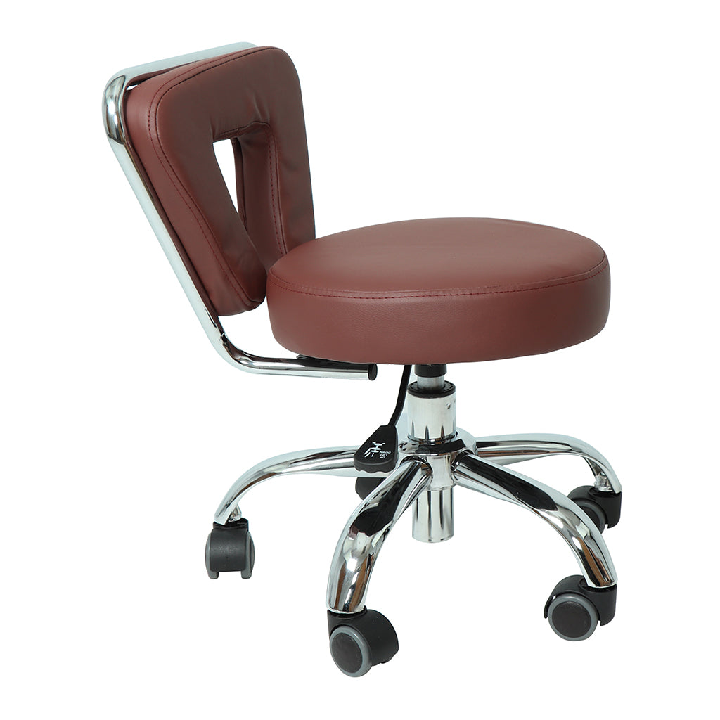 Pedicure Stool 12 - Burgundy