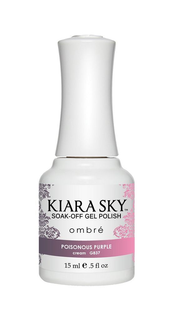 Kiara Sky Gel Polish - G837 Poisonous Purple Attribute Poisonous Pu Size 0.5 oz