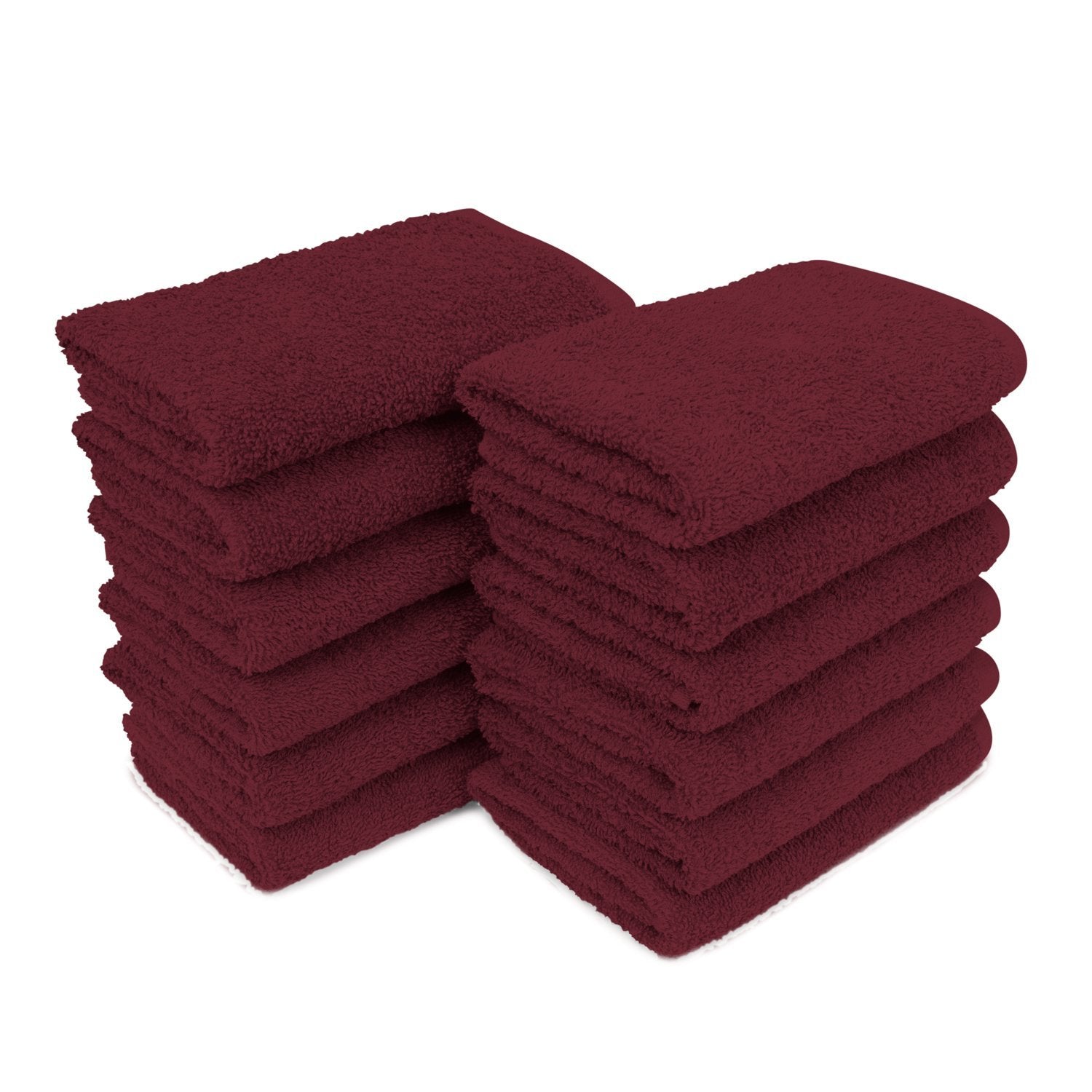 12 CHIẾC Khăn Bông Magna Plus 100% Cotton - Burgundy