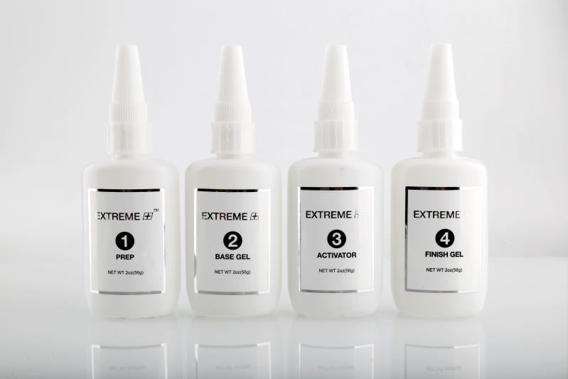 EXTREME+ Dipping Liquid ULTIMATE 2 Oz - Whole Set 4 Pcs (Prep, Pro Base, Activator, Finish Gel)