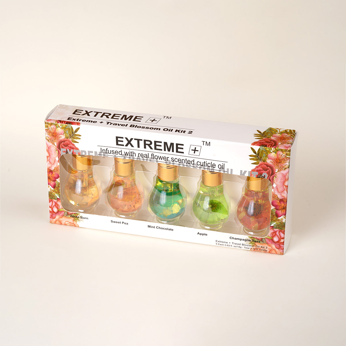 EXTREME+ Travel Oil Kit with Dropper, 5 Pcs, 0.6 oz each