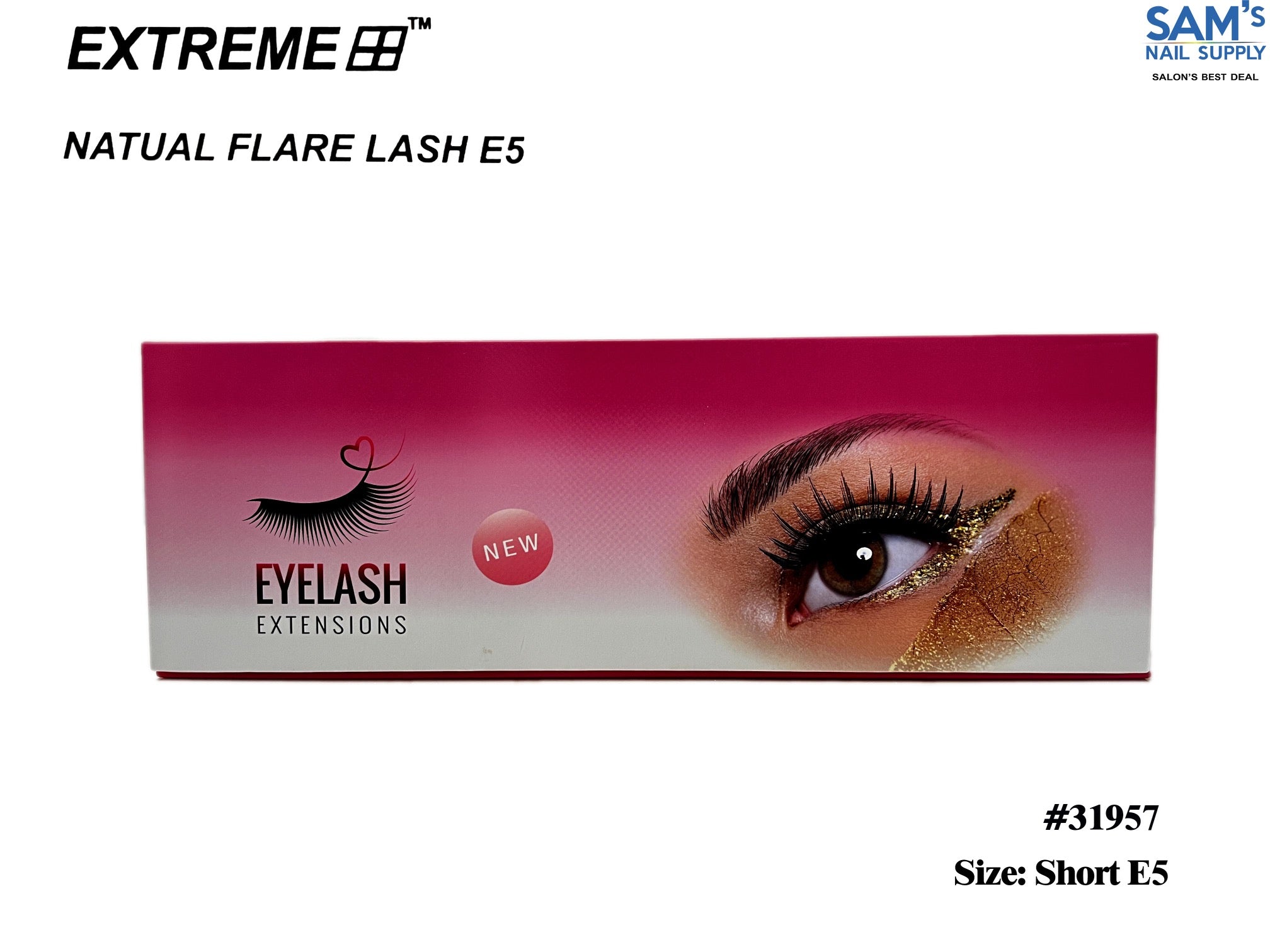 Extreme Natural Flare Lash Knot Free E5 - Short( Box/50)