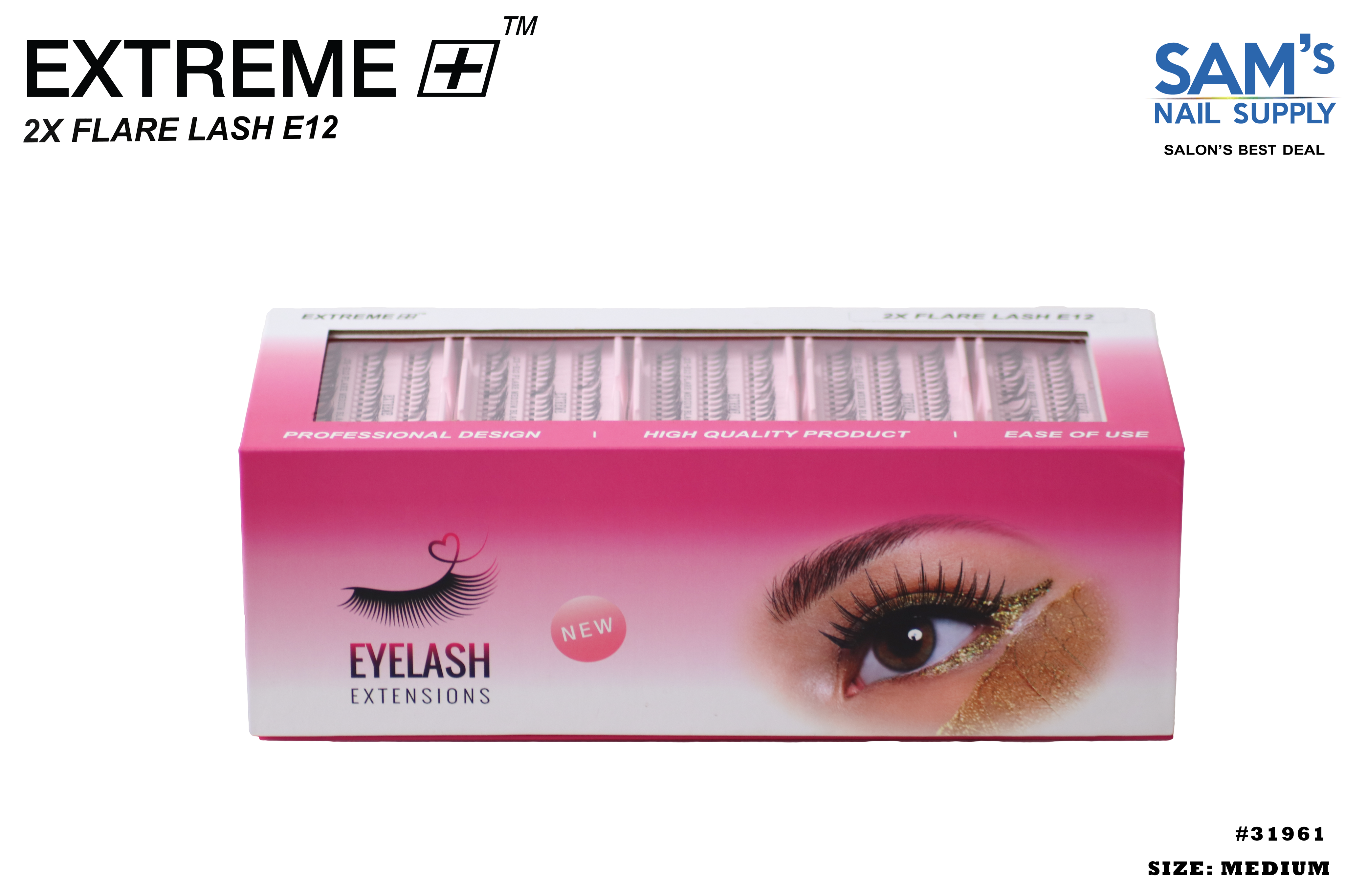 Extreme 2X Flare Lash E12 Knot Free - Medium