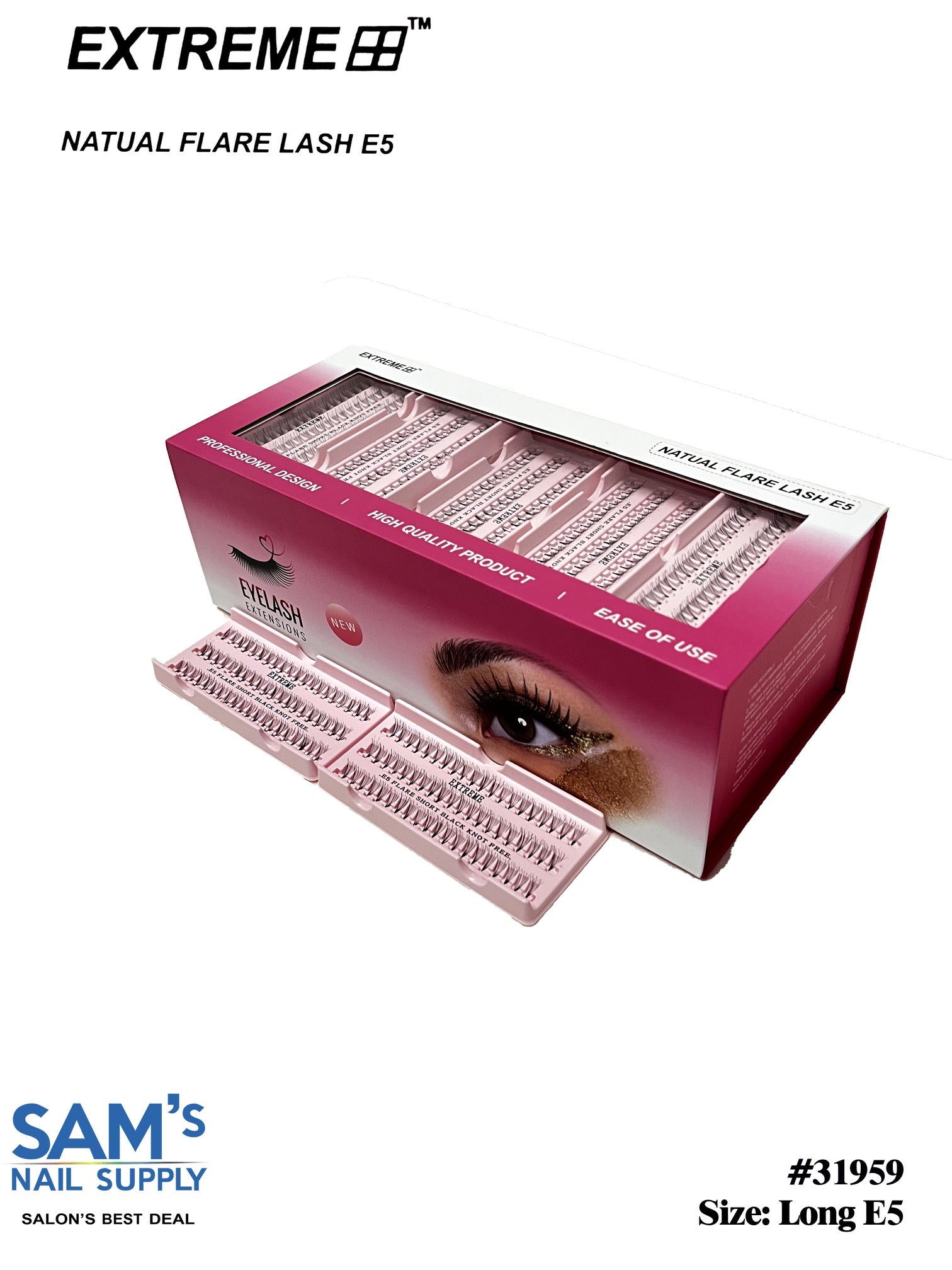 Extreme Natural Flare Lash Knot Free E5 - Long