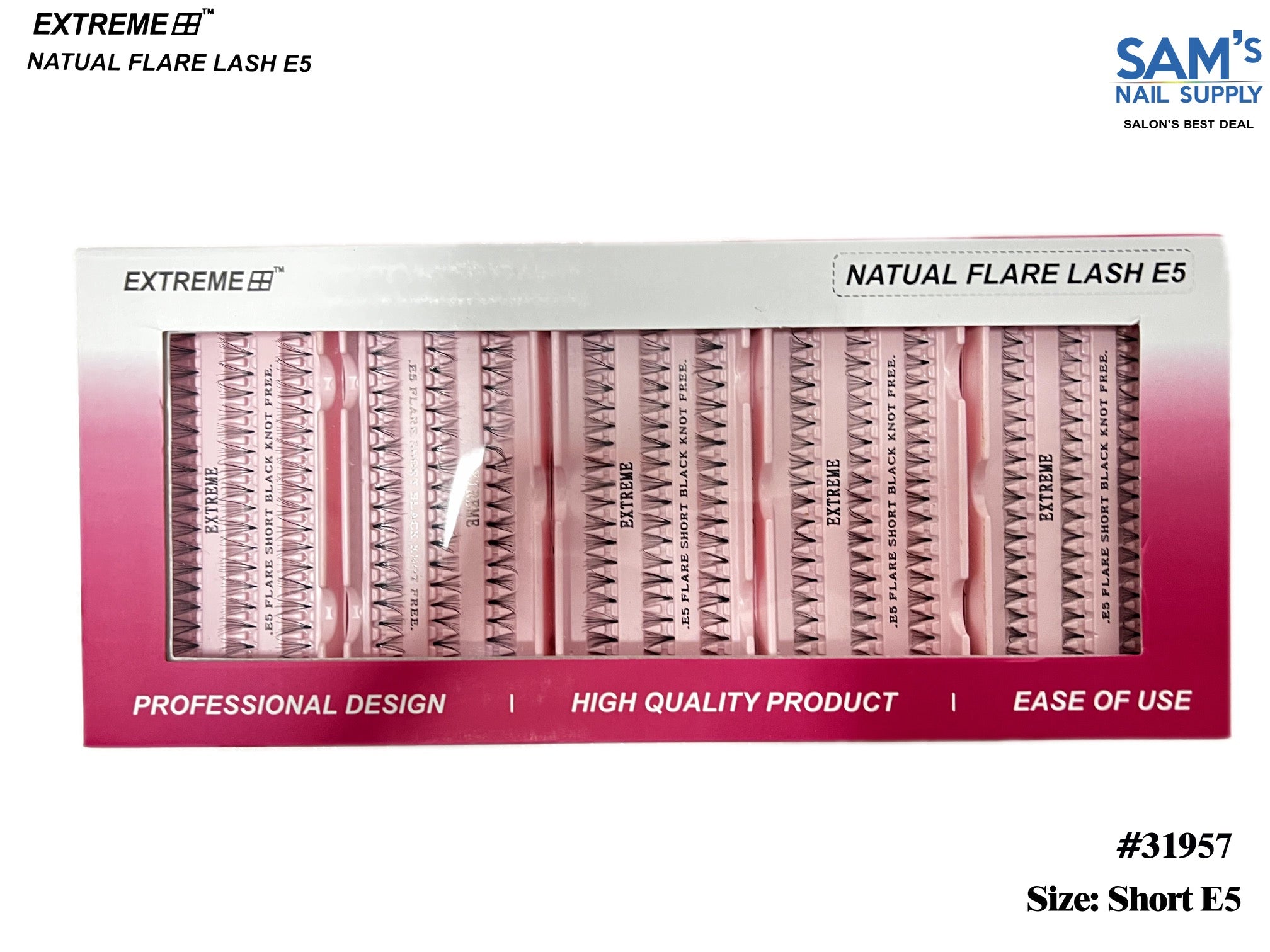 Extreme Natural Flare Lash Knot Free E5 - Short( Box/50)