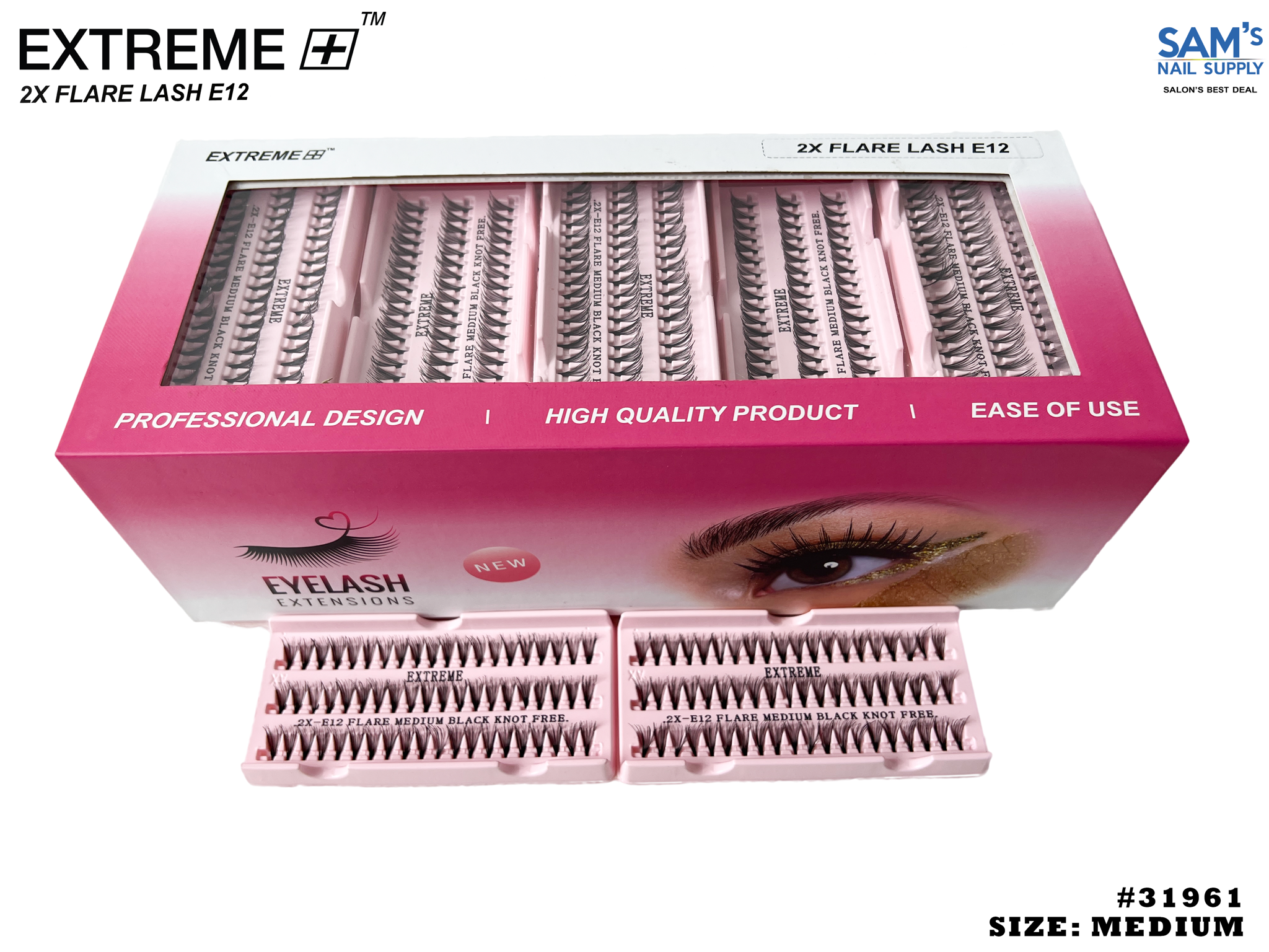 Extreme 2X Flare Lash E12 Knot Free - Medium