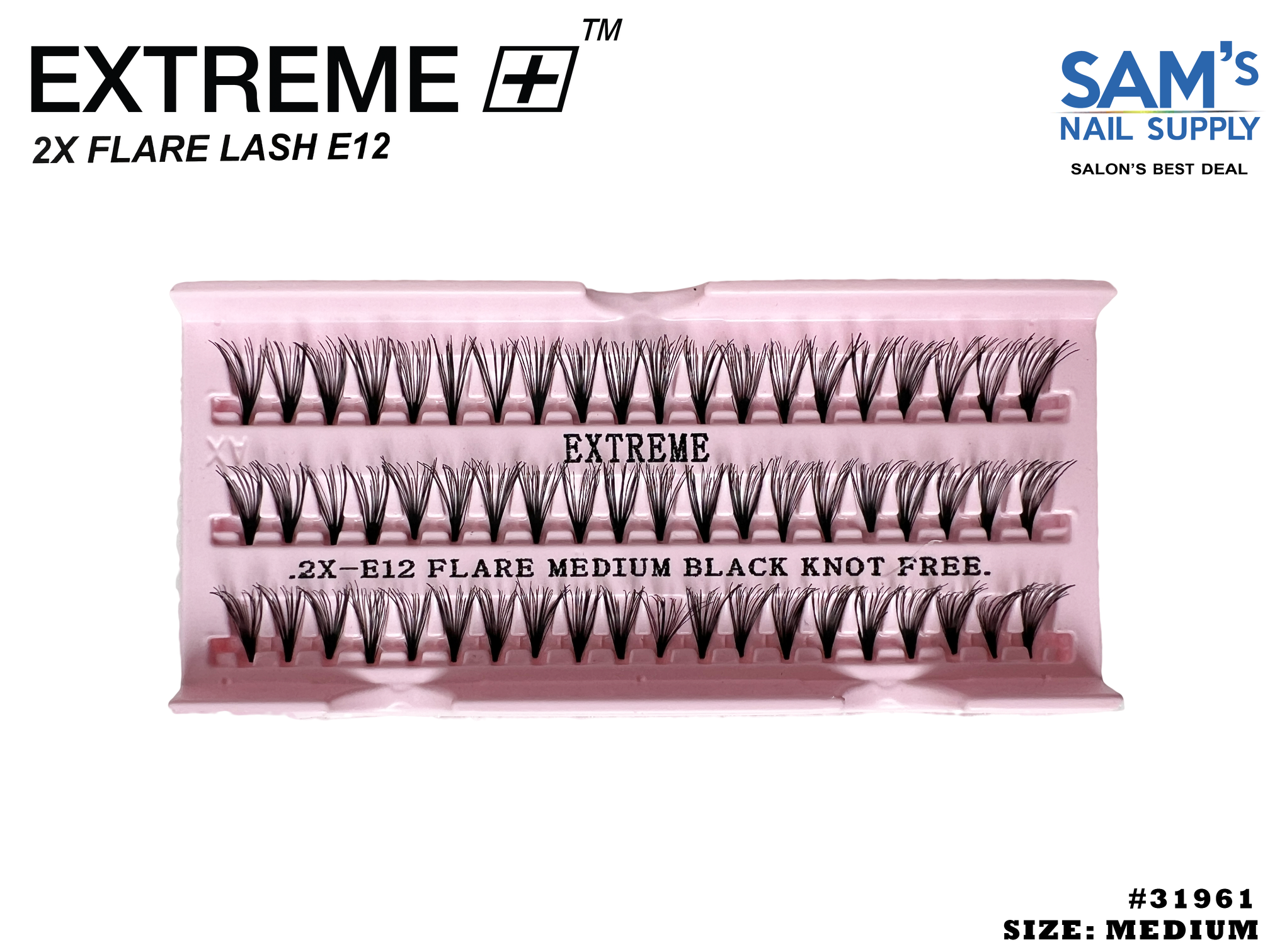 Extreme 2X Flare Lash E12 Knot Free - Medium