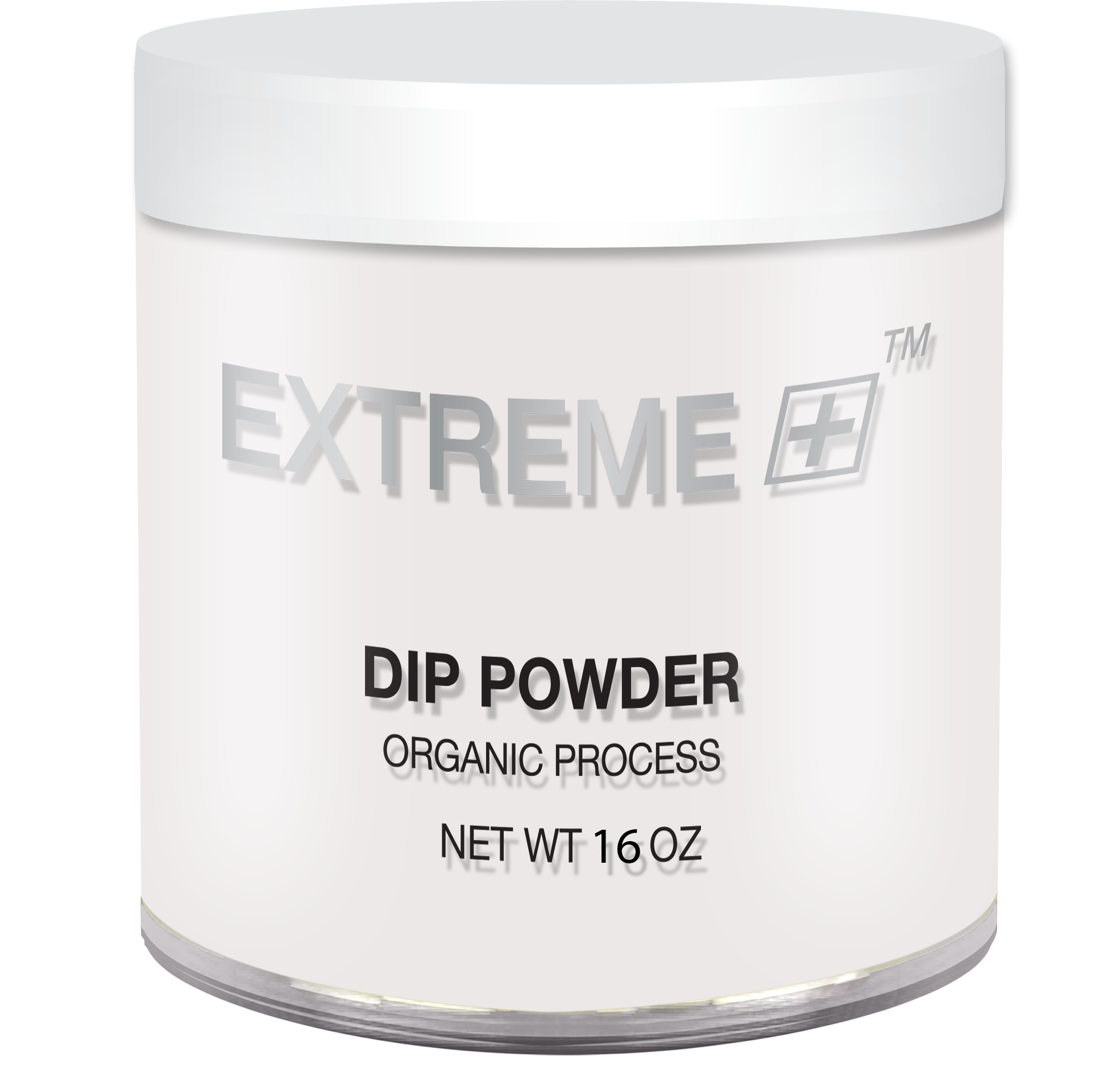 EXTREME+ Dipping Powder Hữu cơ - Hồng &amp; Trắng: Lớp nền tự nhiên - 16 oz