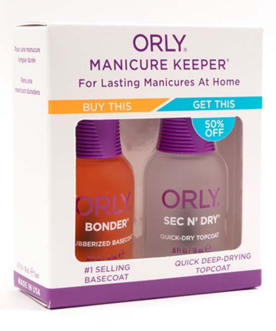 ORLY Manicure Keeper Duo Kit - ORLY Bonder &amp; ORLY Sec N' Dry .6 fl oz